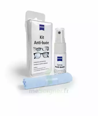 Zeiss Kit Spray Antibuée Fl/15ml + Tissu Microfibres à CHAMPAGNOLE