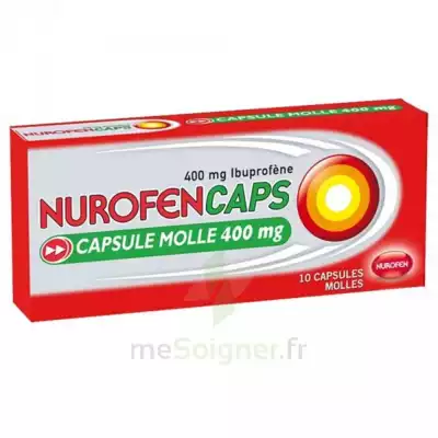 Nurofencaps 400 Mg Caps Molle Plq/10 à CHAMPAGNOLE